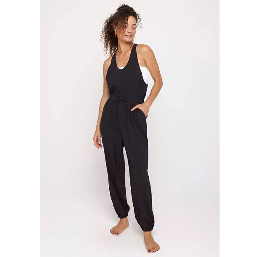 Spiritual Gangster Black Racerback Jumpsuit